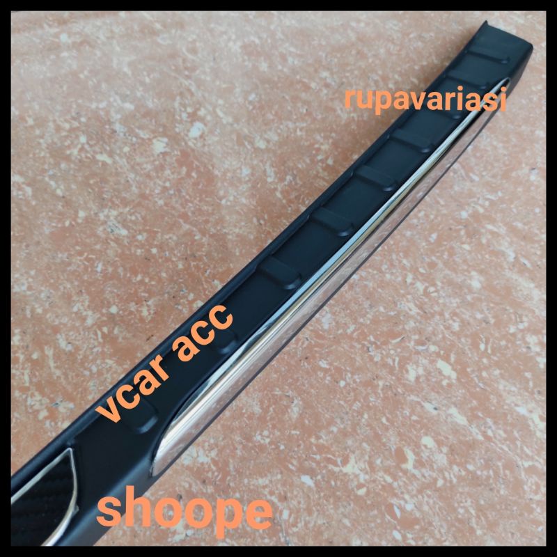 sealplate sill plate silplate pintu bagasi belakang mitsubishi xpander exceed sport ultimate LAMA LOGO hitam 2021 2020 2019 2018 2017 2016 2015 2014