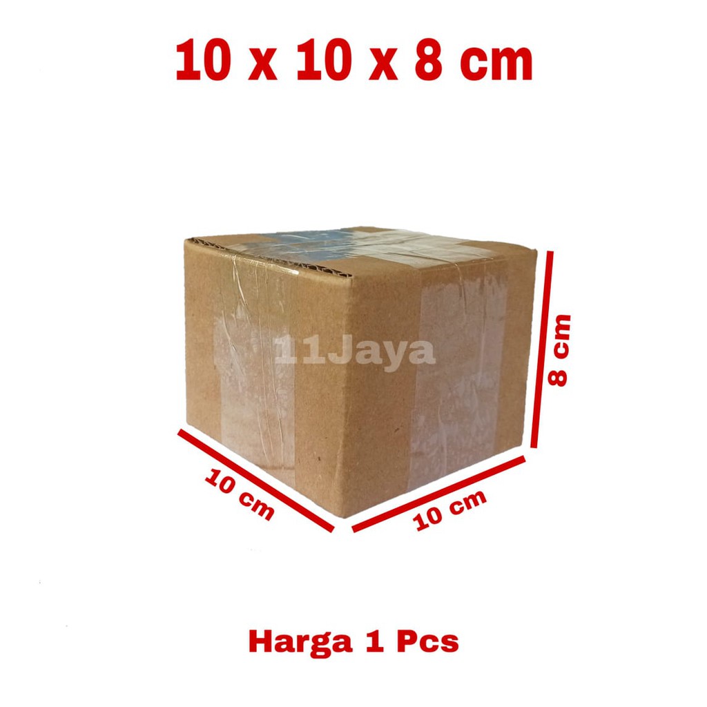 Kardus Packing Polos Ukuran 10 x 10 x 8 cm