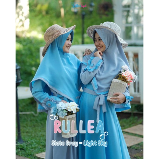 GAMIS CANTIK RULLEA DRESS BY SISTER HIJAB GAMIS POLOS,GAMIS SET KHIMAR