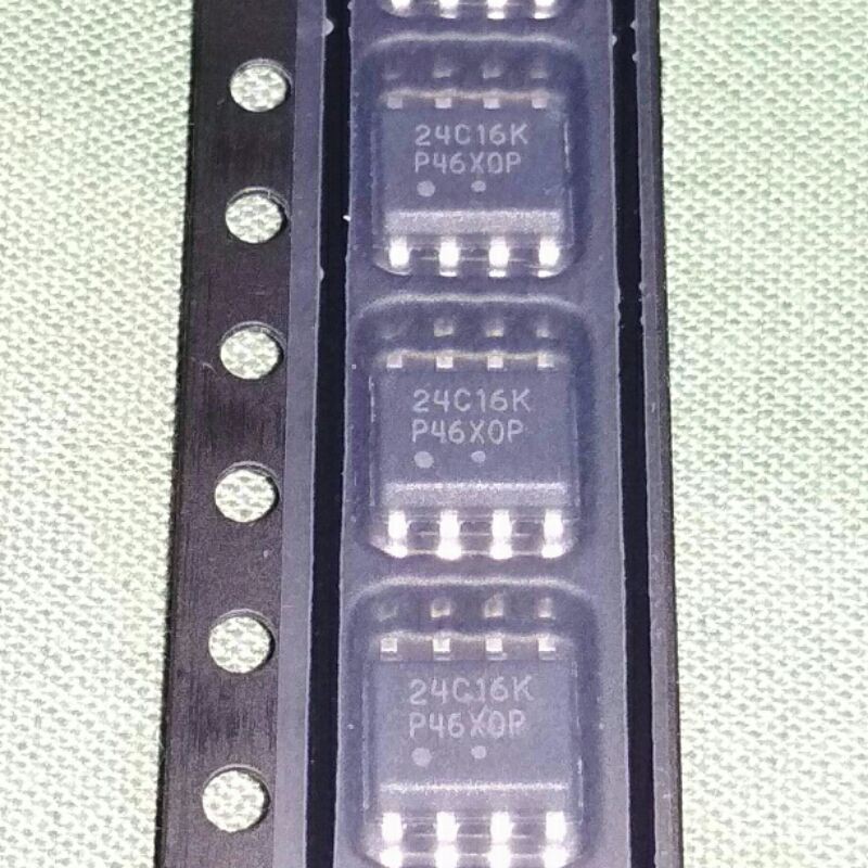 5 Pcs IC 24C16 24C16K SMD New Original Eeprom Memori SOP-8