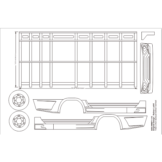 Ukuran Kabin Miniatur Truk Skala 10 - Kumpulan Contoh Gambar Sketsa Miniatur Truk Informasi Masa ...