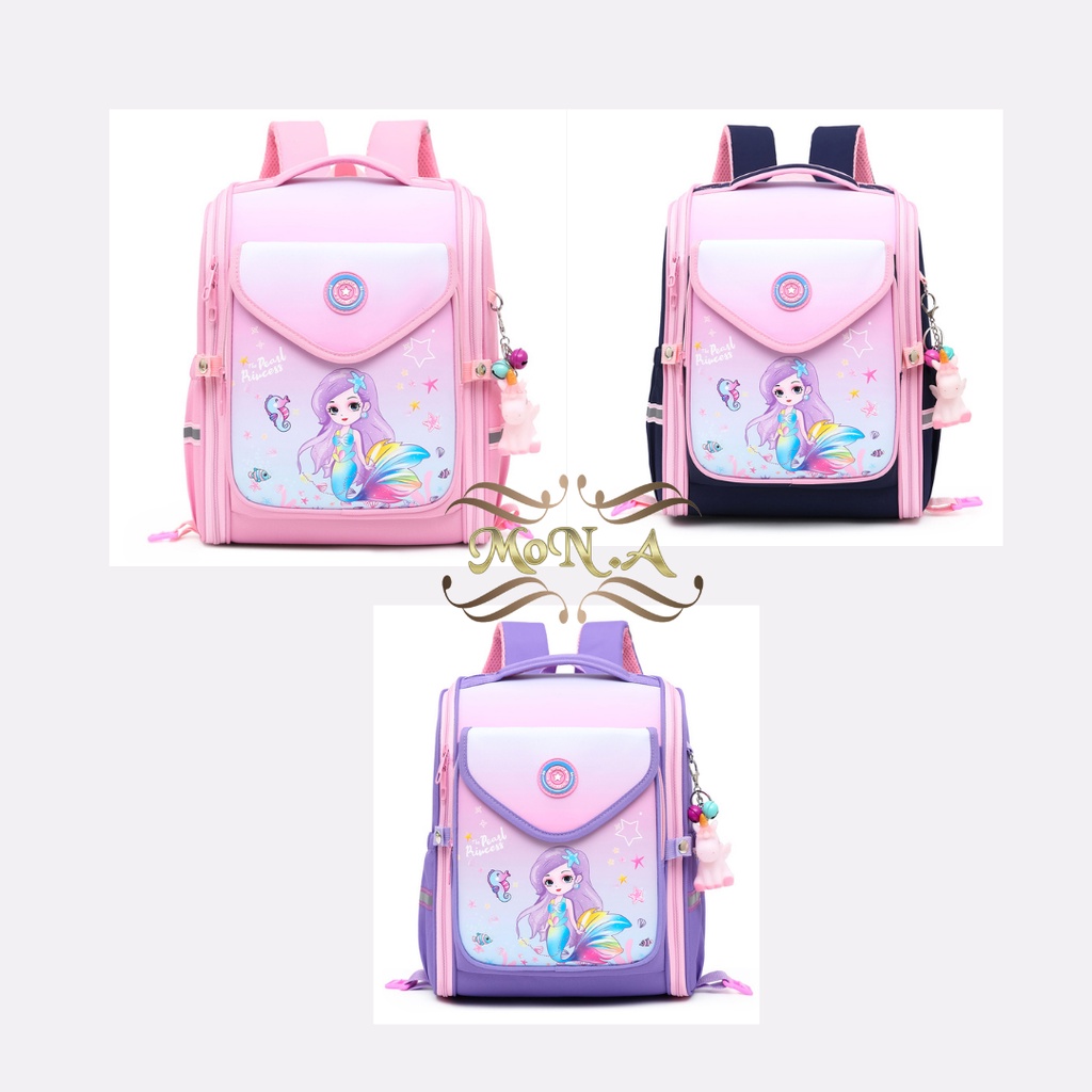 [MONA] TAS SEKOLAH RANSEL ANAK CEWEK MOTIF PUTRI DUYUNNG LUCU UNIK CUTE IMPORT PREMIUM -M0182