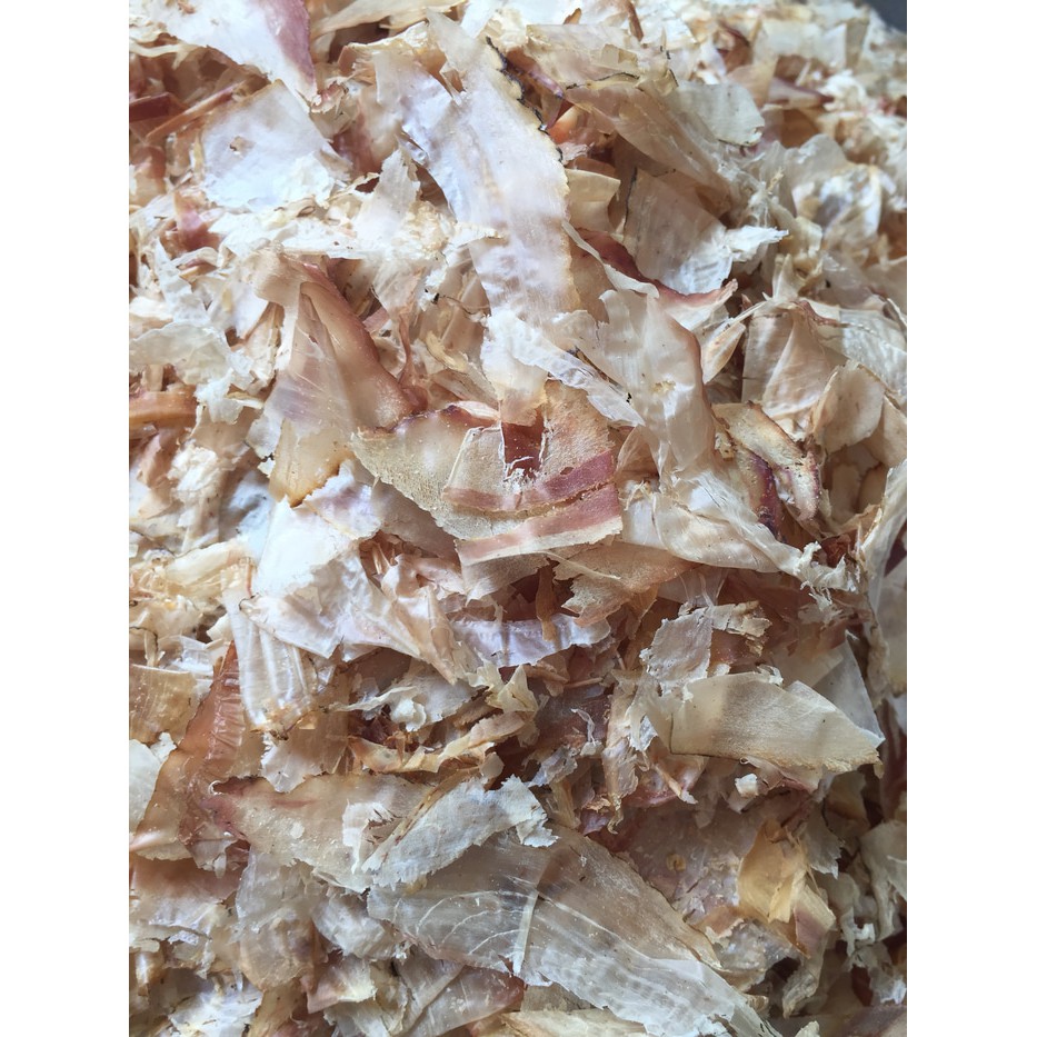

Jual Katsuobushi halus @50gram / ikan cakalang serut kering, lokal