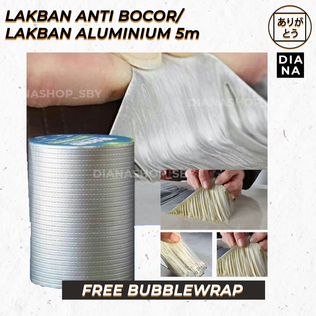 LAKBAN ANTI BOCOR Aluminium Foil Tape Waterproof Anti Panas