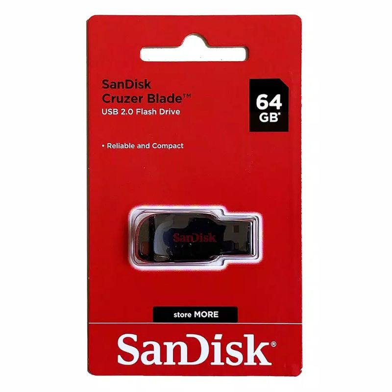 USB Flashdisk Sandisk Cruzer Blade 64GB Original