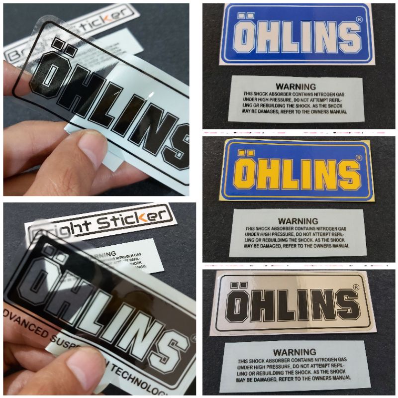 STICKER Stiker SHOCK OHLINS