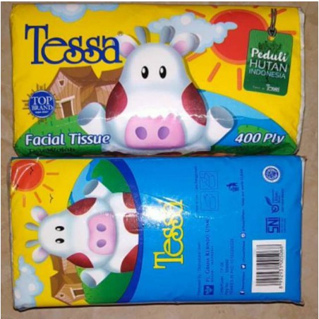 Tisu Kering Tissue Tessa, Paseo Facial 200, 250 Sheets 2 ply