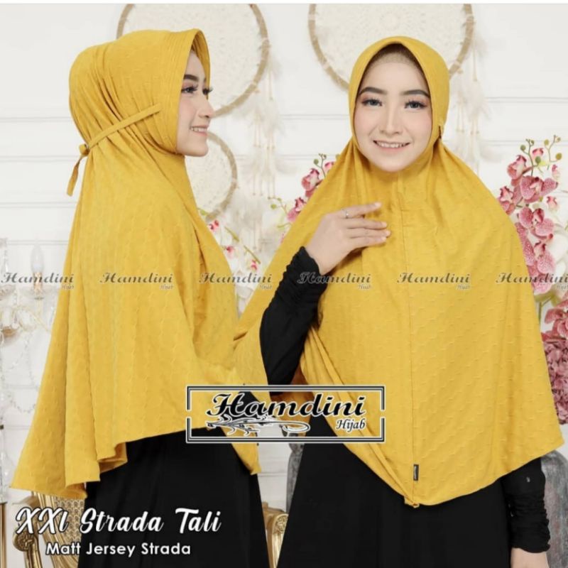 Jilbab Instan Jersey - Hijab Jersey Strada Jumbo - Hijab Jersey Pet Tali