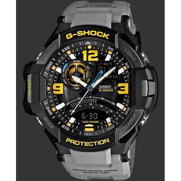 CASIO G-SHOCK GA 1000 Gravity Master Hitam Biru Original BM