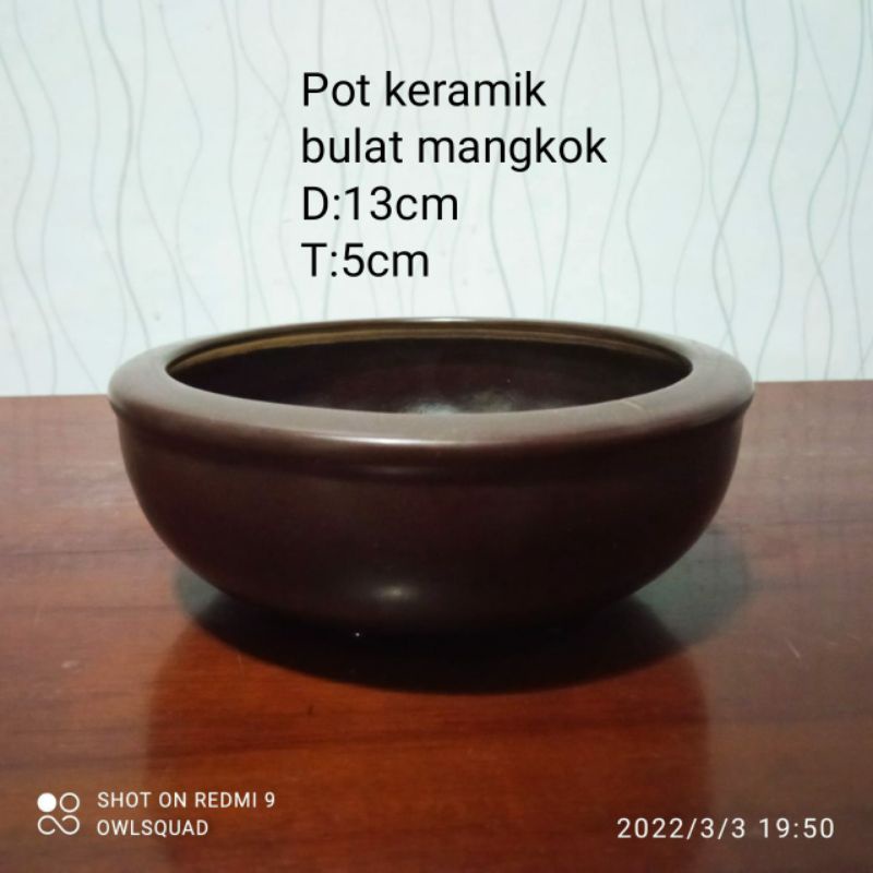 pot mame bulat klasik keramik