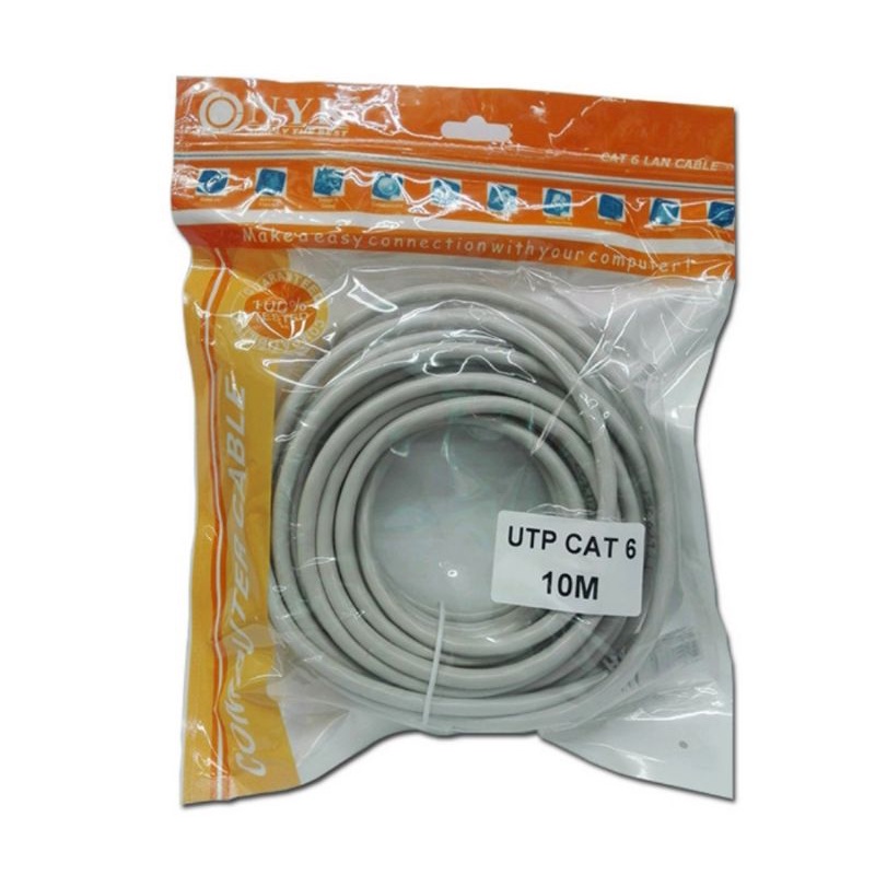 Kabel Lan Utp Cat6 Rj45 10 Meter  NYK internet/ethernet Kabel Lan 10 Meter