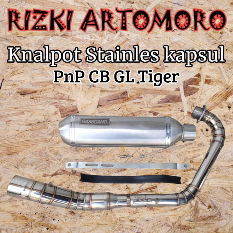 Knalpot racing custom boom Tiger CB 100 GL 100 GL pro gl MAX