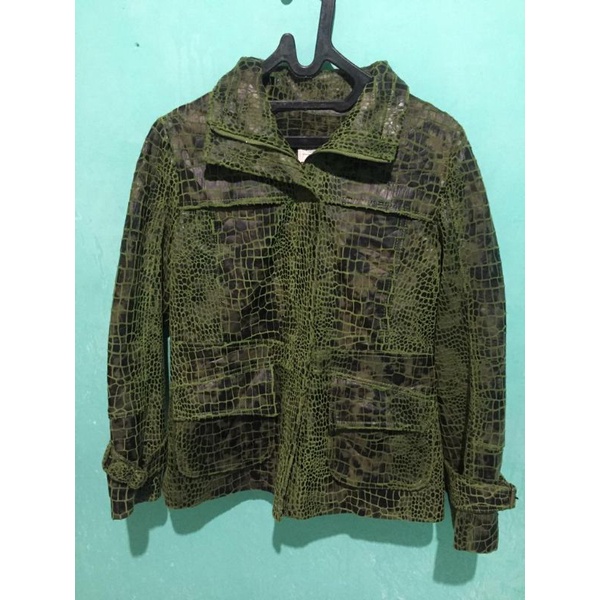 REAL LEATHER JACKET  / JAKET KULIT ASLI / JAKET KULIT MOTIF ULAR