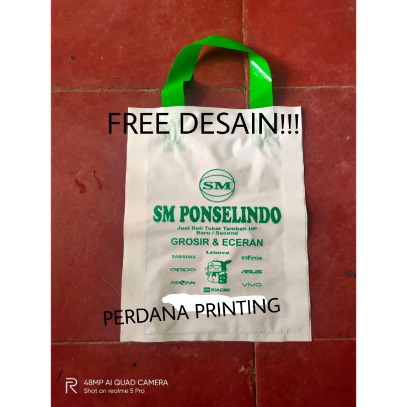 

KANTONG PLASTIK SH HD UK. 22x28x5 + SABLON ( FREE DESAIN!!! )