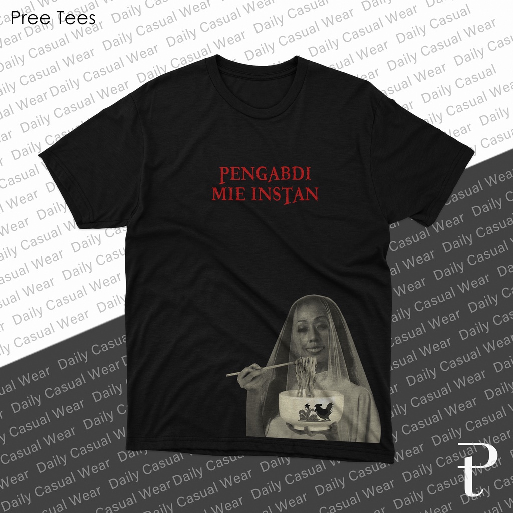 Kaos Plesetan Pengabdi Mie Instan Pengabdi Setan