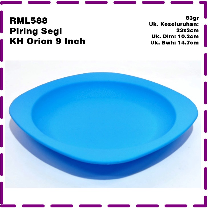 RML588 Piring Segi KH Orion 9 Inch
