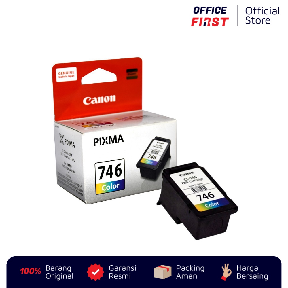 Tinta Canon CL-746 Color Warna / Ink Cartridge Original CL746 Colour