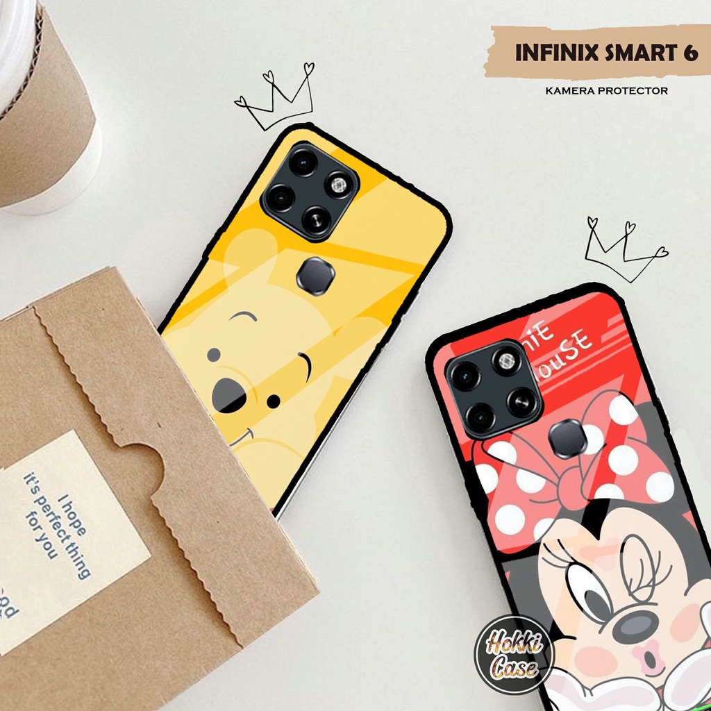 Softcase Kaca Infinix Smart 6 [H15] - Soft Case Kaca Tali - Case Hp - Casing HP - Kesing HP - Kesing