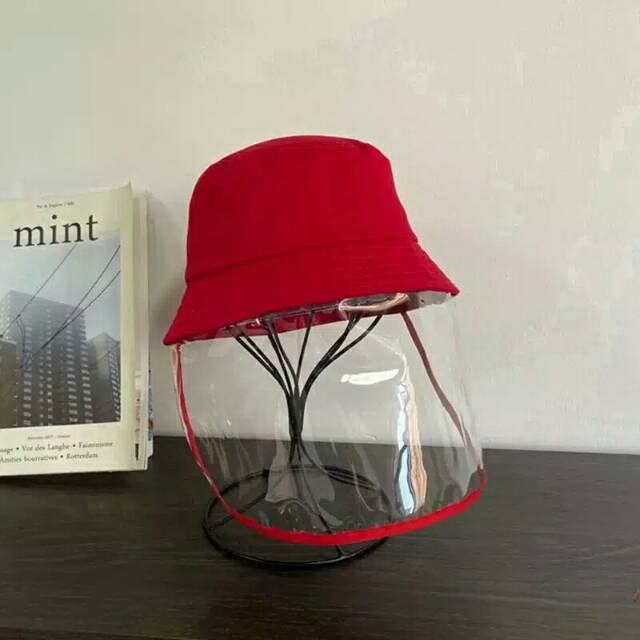 Topi bucket face shield bisa Border nama mode rimba bisa COD