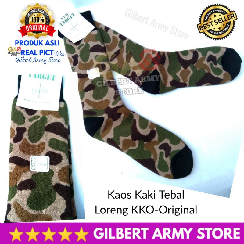 Grosir Kaos Kaki Loreng KKO Marinir Gilbert Army Store Corak Militer Terbaru Kaos Kaki Pdl Tebal