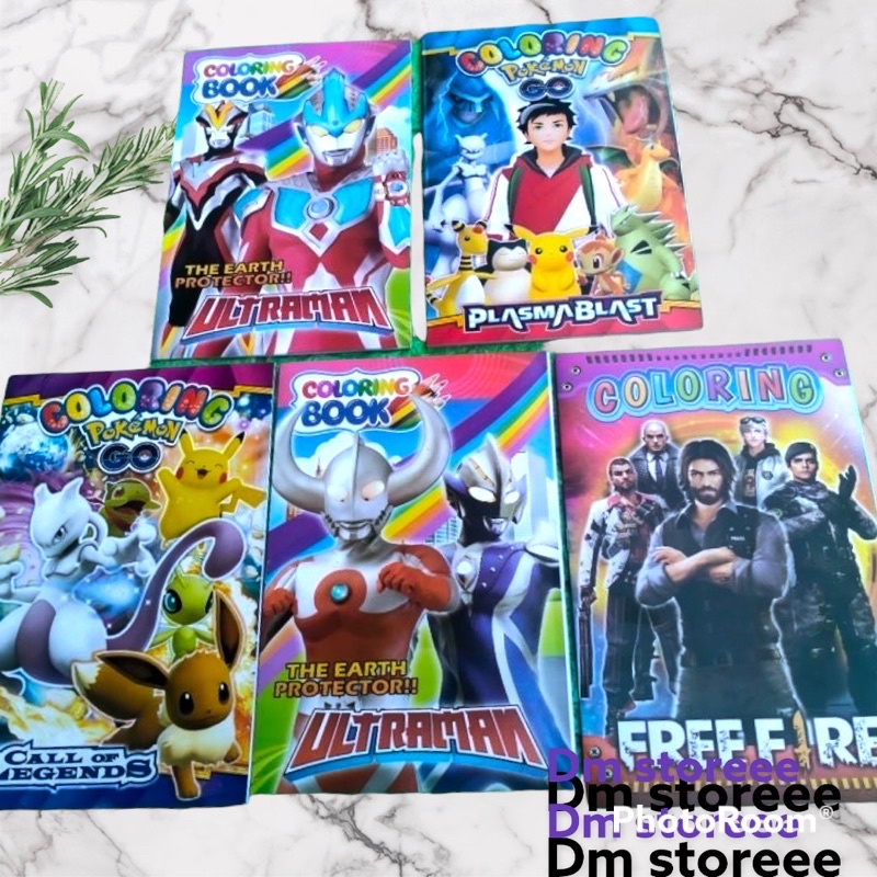 buku mewarnai coloring book DG / mewarnai edukasi menggambar dan membaca