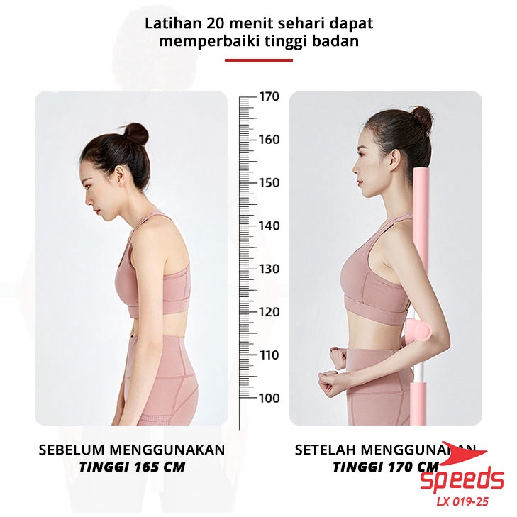 SPEEDS Yoga Stick  Yoga Body Stick Pilates Tongkat Yoga Alat Olahraga Penegak Punggung 019-25-7