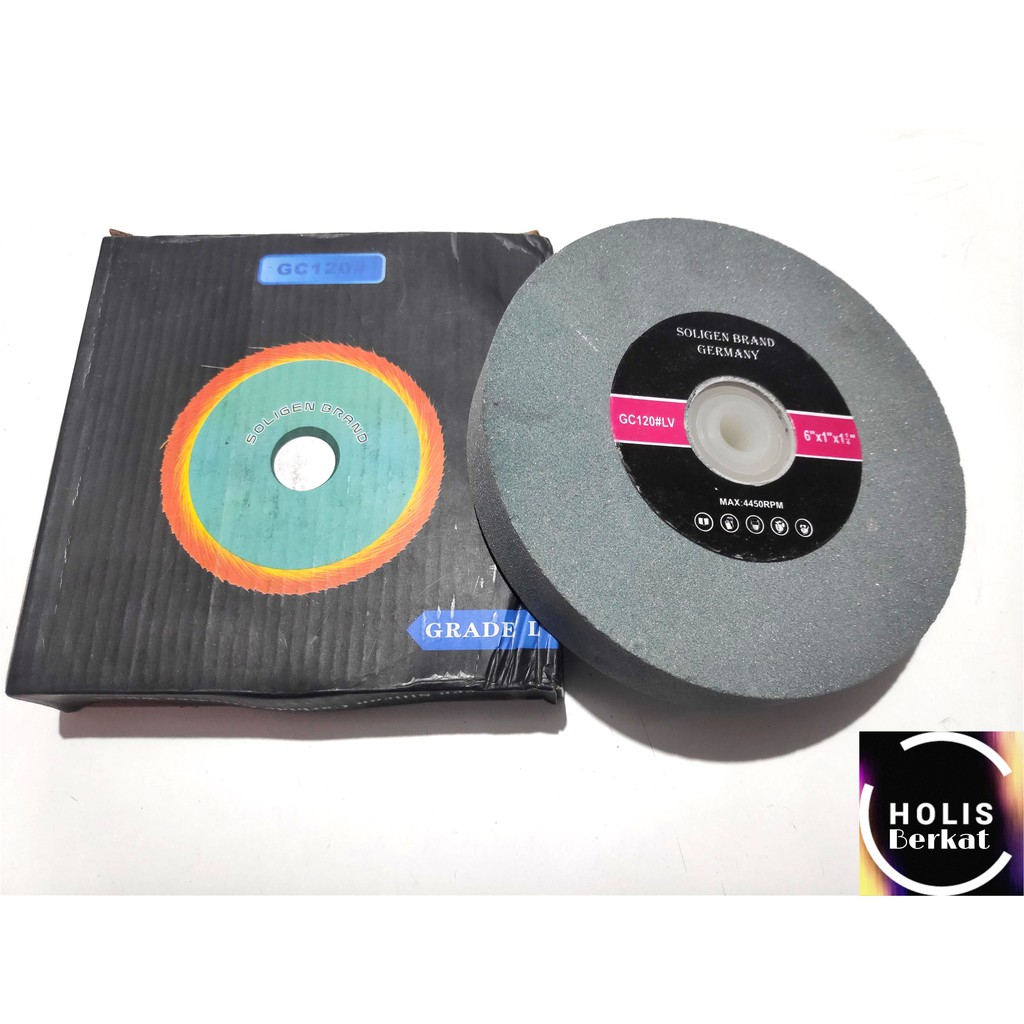 Grinding Wheel / Batu Gerinda Asah Duduk Soligen Brand Germany 6 Inch