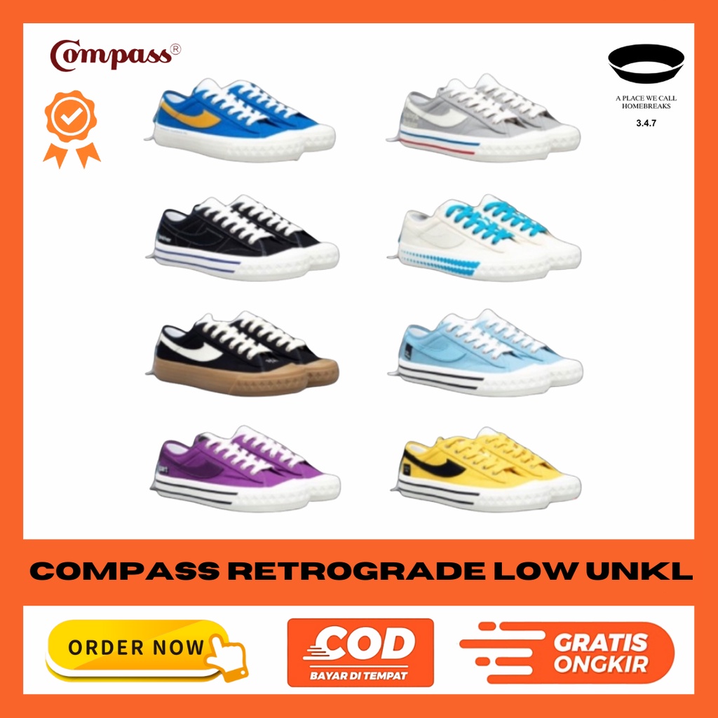Sepatu Compass X UNKL 347 Retrograde Low - Limited Edition