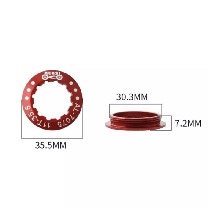 Kunci Lock Ring drat Sprocket MUQZI penutup pengunci Gear Sprocket