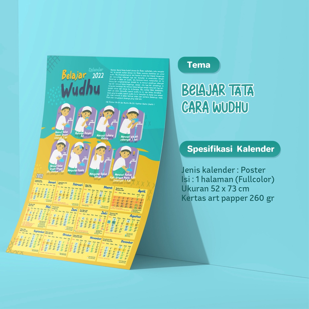 

Best Seller Poster Kalender Anak Edukasi wudhu