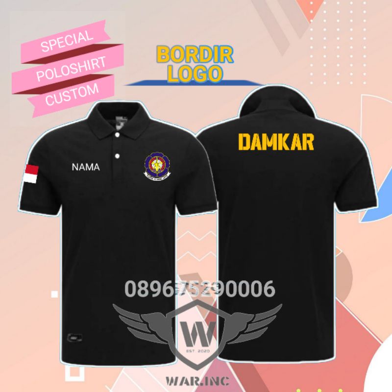KAOS BAJU PEMADAM KEBAKARAN DAMKAR