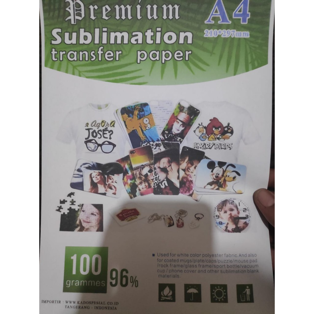 

GRATIS!!! Kertas Sublim 100g Sublimation Transfer Paper Premium Kaos Mug Asbak Payung Puzzle Dll