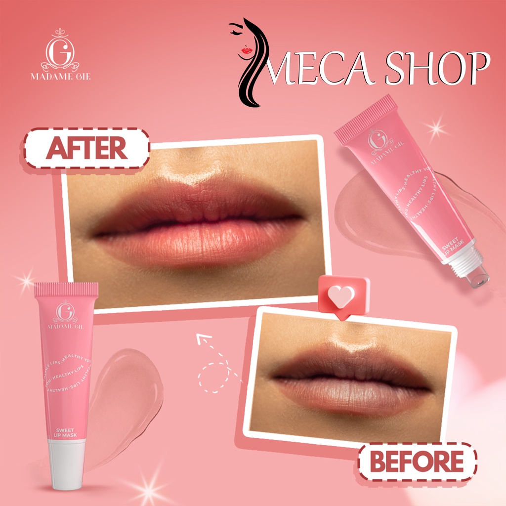 Madame Gie Sweet Lip Mask - Masker Scrub Bibir Cerah