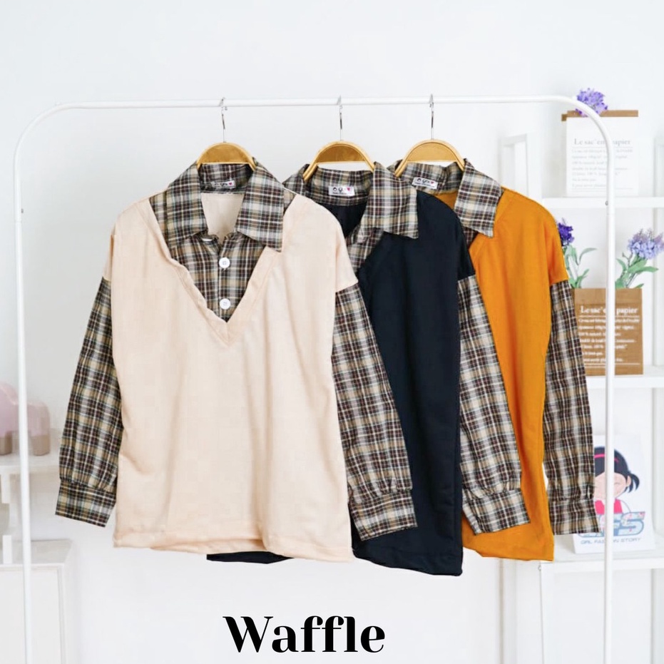 GFS WAFFLE TOP FLANEL BAHAN BABYTERY