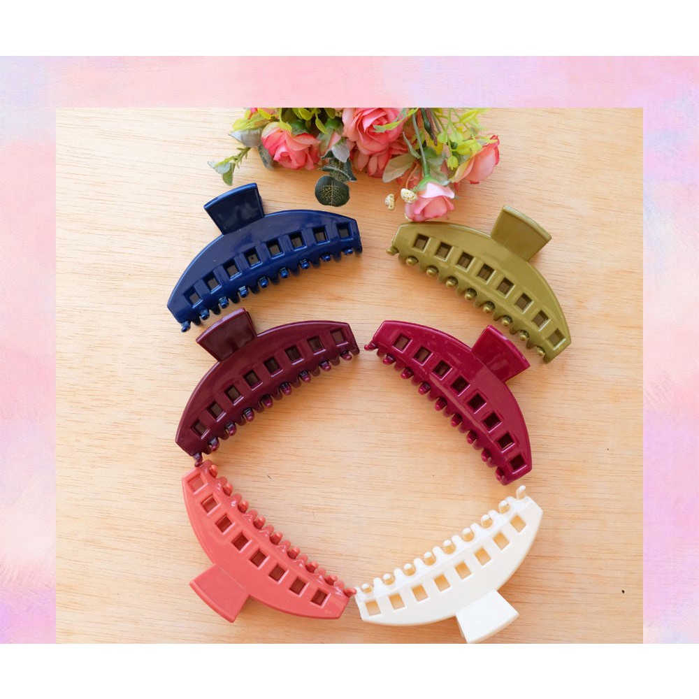 Senada Victory Lokal Jedai Jumbo Gerigi Jepitan Salon Aksesoris Rambut Wanita