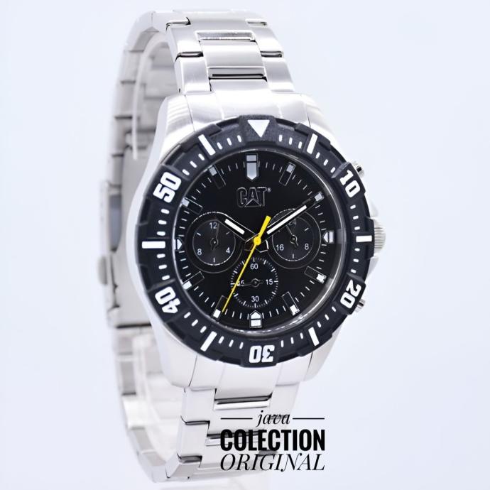 Jam Tangan Pria Caterpillar Cat Pz.149.11.121 Chrono Silver Black Ultrashop09