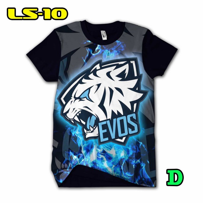 Kaos Evos FF 3D Baju Gaming Murah