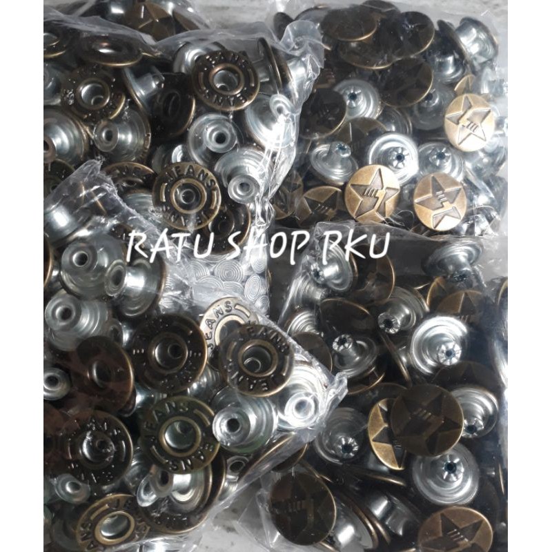 KANCING JEANS 1,7mm goyang dan non goyang