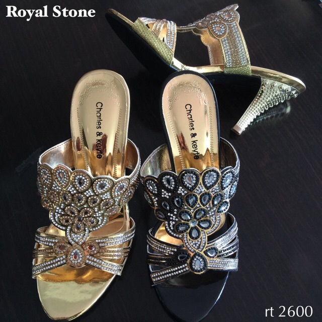 Sendal Heels Pesta 5cm Royal Stone