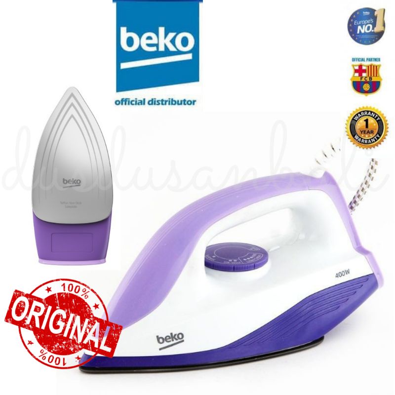 Jual BEKO Setrika Baju Anti Lengket | 100% ORIGINAL Dry Iron Low Watt ...