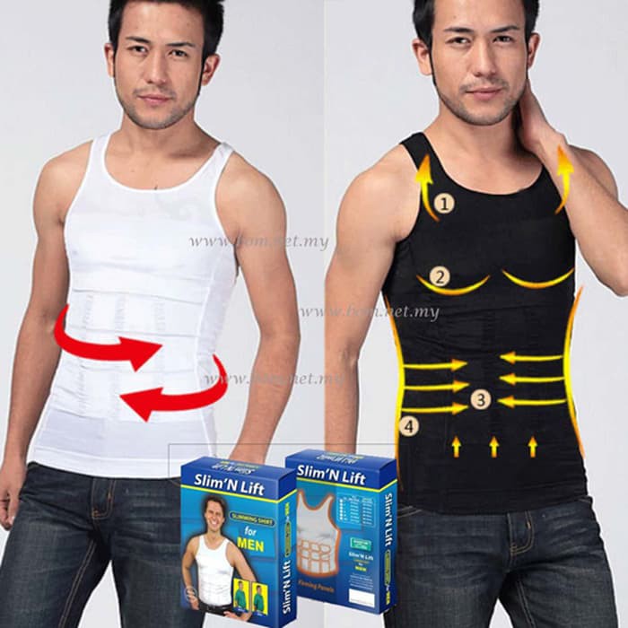 HS Pakaian Pelangsing Pria Slim and fit for man Slimming shirt