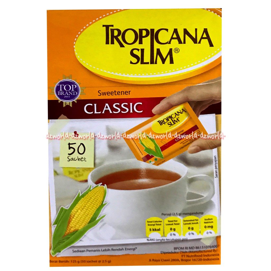 

Tropicana Slim Sweetener Classic Isi 50sachet Cocok Untuk Diabetes dan Diet TS