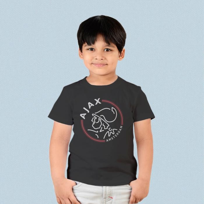Hot Kaos Baju Combed 30 Distro Anak Kecil Kids Ajax Amsterdam Polos Custom |