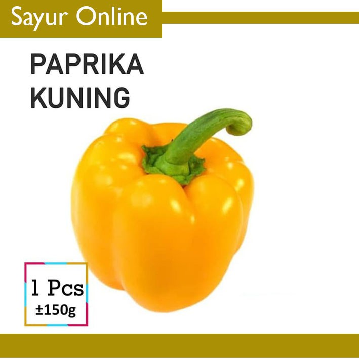 

[SayurOnline] PAPRIKA KUNING [1 Buah, ±150g]