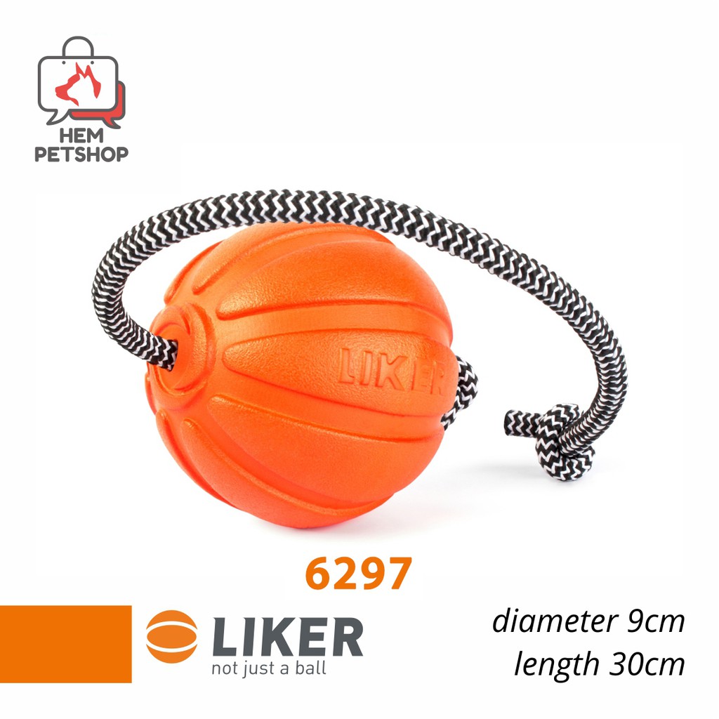 Liker 6297 - Diameter 9cm - Dog ball toy - Mainan Anjing