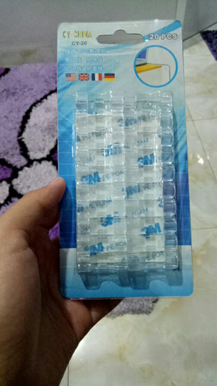 Profita Magic Clamp Cable/kabel Klem Profita Ajaib Isi 20 Pcs