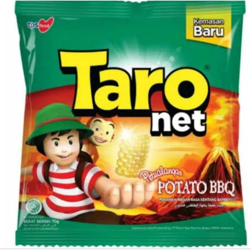 

Chiki Taro Net Potato BBQ 9 gr Cemilan Makanan Ringan Free Bubble Wrap