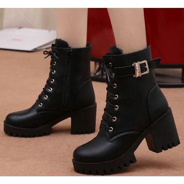 SHB8119 Sepatu  Boots  Wanita  Elegan Import Shopee  Indonesia