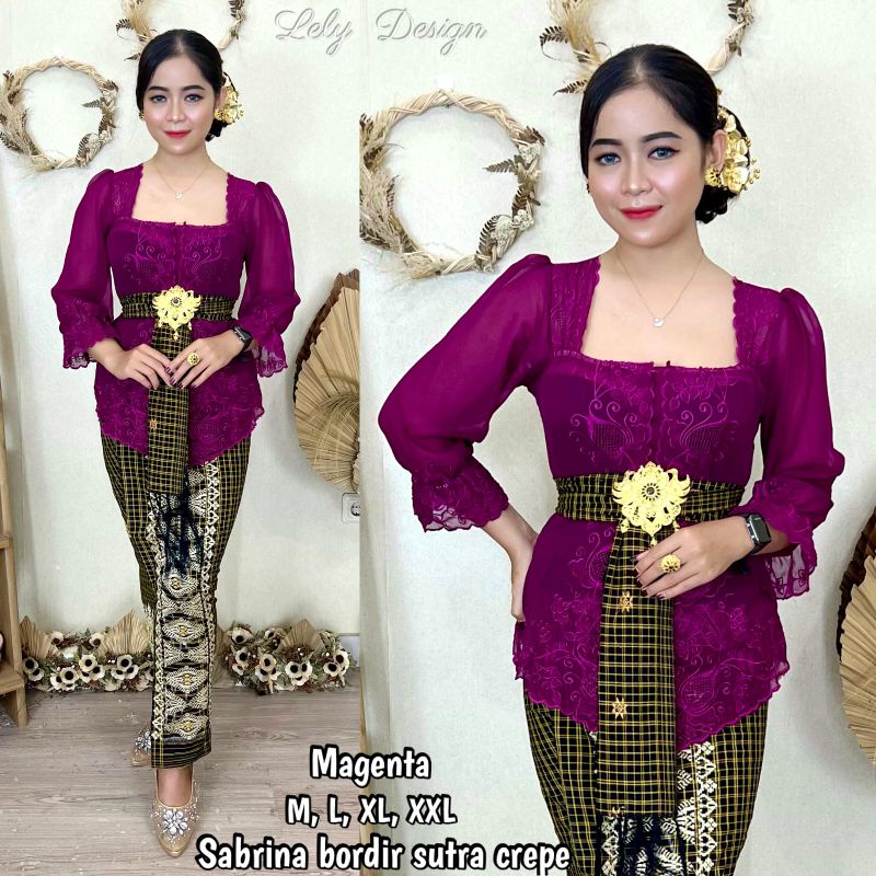 KEBAYA SIFON BORDIR|KEBAYA SIFON BORDIR SABRINA|KEBAYA ALADIN|KEBAYA JADI BALI