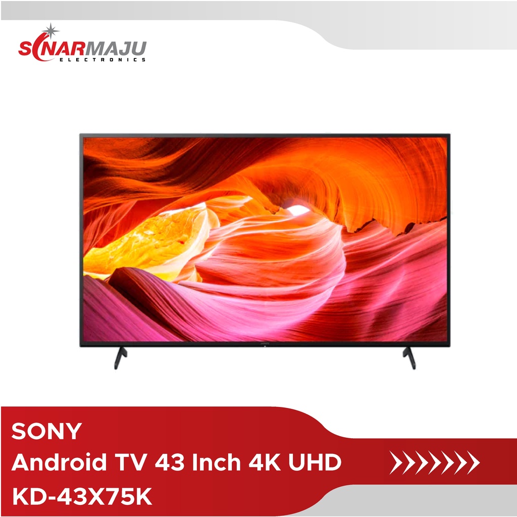 LED TV 43 Inch SONY 4K UHD Google TV KD-43X75K KD43X75K